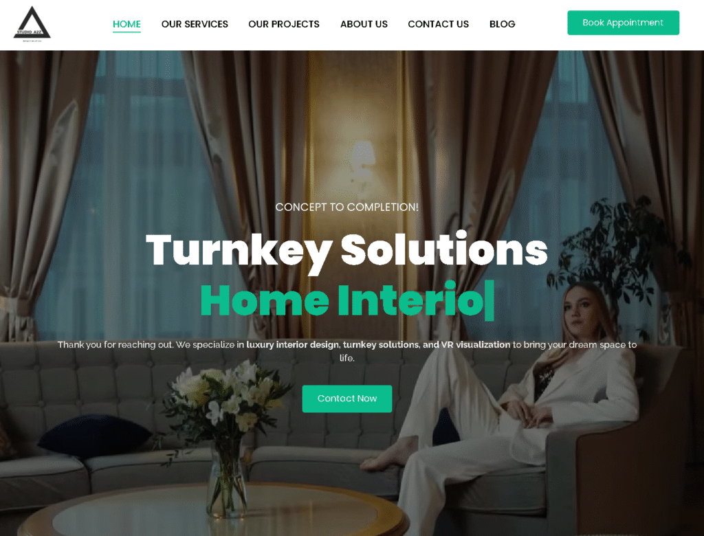 Studio a2z Website development by digimta